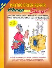 Cover of: Cheap & Easy! Maytag Dryer Repair: by Douglas Emley