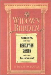 Cover of: The Widow's Burden by Robert Cooperman
