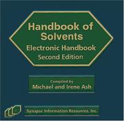 Cover of: Solvents Electronic Handbook, Second Edition by Michael Ash, Irene Ash