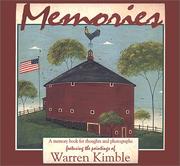 Cover of: Memories: A Memory Book for Keeping Thoughts and Photographs