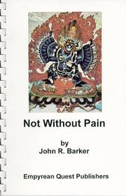 Cover of: Not Without Pain