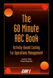 Cover of: The 60 Minute ABC Book for Operations Management: (Note-Abc-Activity Based Costing)