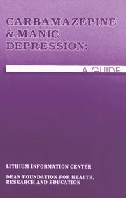 Cover of: Carbamazepine & Manic Depression | John H. Greist