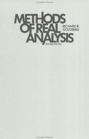 Methods of real analysis by Richard R. Goldberg