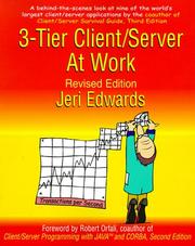 Cover of: 3-Tier Server/Client at Work