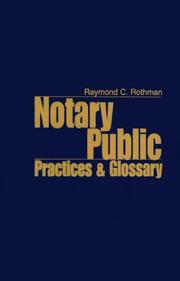 Cover of: Notary Public Practices & Glossary