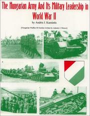 Cover of: The Hungarian Army in World War II