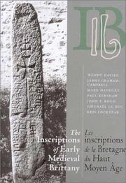 Cover of: The Inscriptions of Early Medieval Brittany/Les inscriptions de la Bretagne du Haut Moyen Age