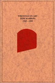 Cover of: Writings on Art 1969-1999