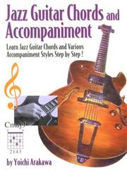 Cover of: Jazz Guitar Chords and Accompaniment (Guitar Chords and Accompaniment Series)
