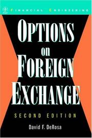 Cover of: Options on Foreign Exchange by David F. DeRosa