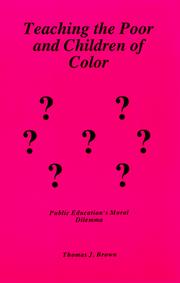 Cover of: Teaching the Poor and Children of Color