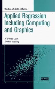 Cover of: Applied regression including computing and graphics by R. Dennis Cook