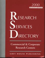 Cover of: Research Services Directory, 1999/2000