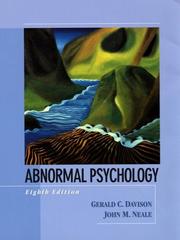 Cover of: Abnormal Psychology by Gerald C. Davison, John M. Neale