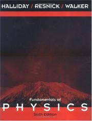 Cover of Fundamentals of physics