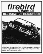 Cover of: Firebird and Trans Am Restoration Resources