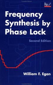 Cover of: Frequency synthesis by phase lock by William F. Egan