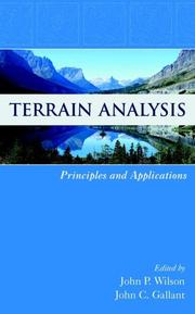 Cover of: Terrain Analysis: Principles and Applications