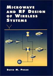Cover of: Microwave and Rf Design of Wireless Systems by David M. Pozar