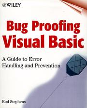 Cover of: Bug proofing Visual Basic: a guide to error handling and prevention