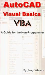 Cover of: AutoCAD Visual Basics - VBA - A Guide for the Non-Programmer