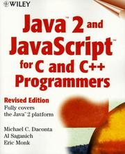 Cover of: Java 2 and Javascript for C and C++ programmers