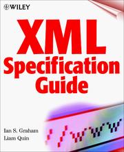 Cover of: XML specification guide by Ian S. Graham