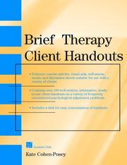 Cover of: Brief Therapy Client Handouts | Kate Cohen-Posey