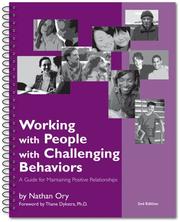 Cover of: Working with People with Challenging Behaviors by Nathan Ory, Nathan Ory