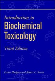 Cover of: Introduction to Biochemical Toxicology, 3rd Edition | Ernest Hodgson
