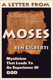 Cover of: A Letter from Moses: Mysticism That Leads One to the Brink of the Experience of God