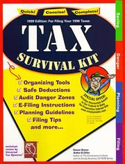 Cover of: Tax Survival Kit: For Tax Year 1998 Taxes