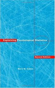 Cover of: Explaining Psychological Statistics