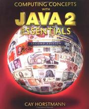 Cover of: Computing concepts with Java 2 essentials by Cay S. Horstmann