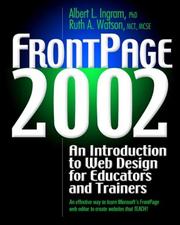 Cover of: FrontPage 2002: An Introduction to Web Design for Educators and Trainers (Book only)