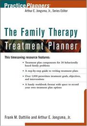 Cover of: The Family Therapy Treatment Planner