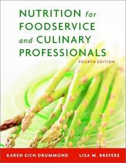 Cover of: Nutrition for Foodservice and Culinary Professionals, 4th Edition