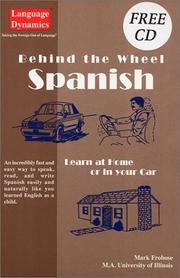 Cover of: Behind the Wheel Spanish Learn at Home or in Your Car (Book With Bonus CD)