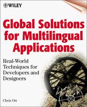 Cover of: Global Solutions for Multilingual Applications: Real-World Techniques for Developers and Designers