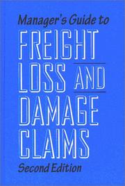 Manager's Guide to Freight Loss and Damage Claims cover