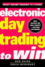 Cover of: Electronic Day Trading to Win