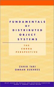 Cover of: Fundamentals of Distributed Object Systems: The CORBA Perspective