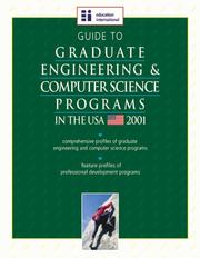 Cover of: Guide to Graduate Engineering & Computer Science Programs in the USA - 2001 Edition by 