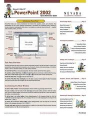Cover of: PowerPoint 2002 | Nevada Learning Series