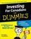 Cover of: Investing for Canadians for Dummies