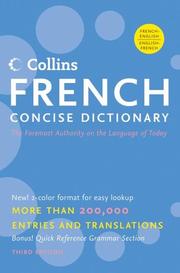 Cover of: Collins French Concise Dictionary, 3e (HarperCollins Concise Dictionary)