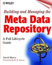 Cover of: Building and Managing the Meta Data Repository by David Marco