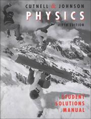Cover of: Student Solutions Manual to Accompany Physics 5th Edition