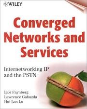 Cover of: Converged Networks and Services by Igor Faynberg, Lawrence Gabuzda, Hui-Lan Lu